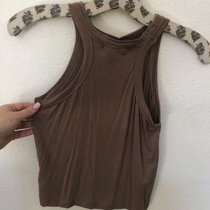 The Hanger Tops - Tan Halter-Style Tank - L | The Hanger The Hanger Tops - Tan Halter-Style Tank - L | The Hanger